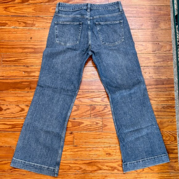 J. Crew Wide Leg Trouser Jean - Women's Size 31 - Medium Blue Wash - Like New - Picture 3 of 6